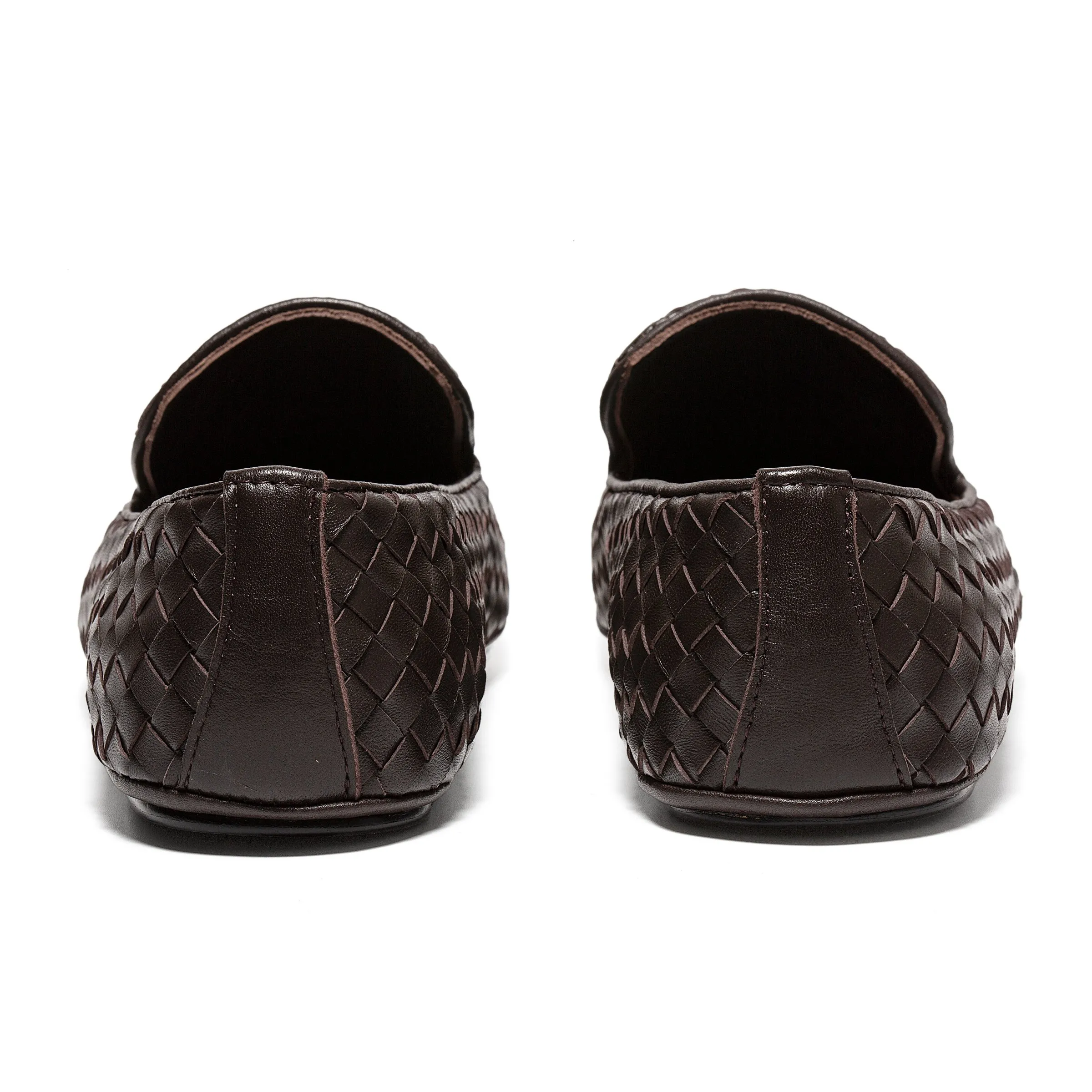 [BV] Top P: 760💰Size for couples: Female 35-39 Male 39--44 (Female 40. Male 38.45.46.47 customization is not returnable) [Note‼ ️] Add 💰 to size 46, add 💰 to size 47. Bottega Veneta's 2025 autumn counter synchronized genuine leather outsole classic woven half-drag couple model Bottega Veneta square toe flat shoes, imported mixed sheepskin, imported sheep! Leather outsole! [Rose][Rose]! Purely hand-woven and operated, the original board is reproduced one-to-one! quality assurance!